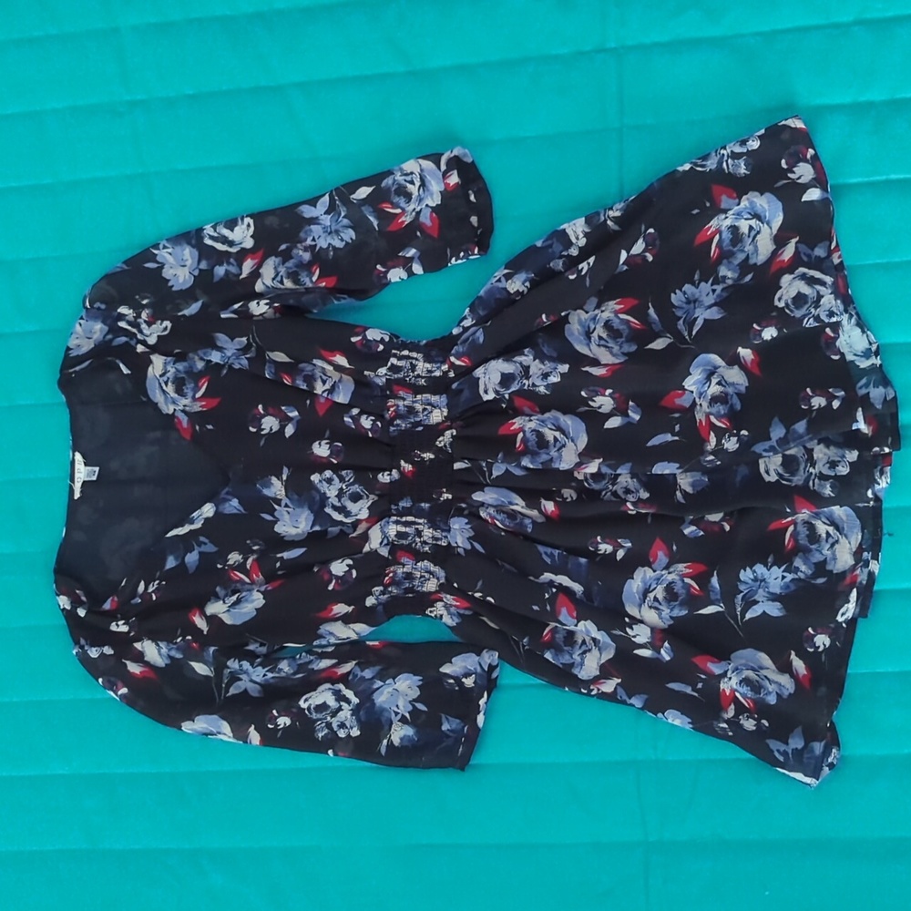 Floral Navy Blue Dress